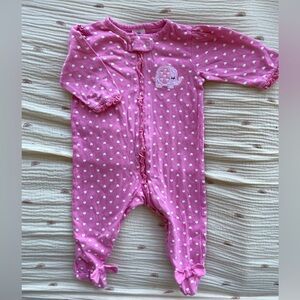 Gerber baby girls pink footie pajamas 🩷